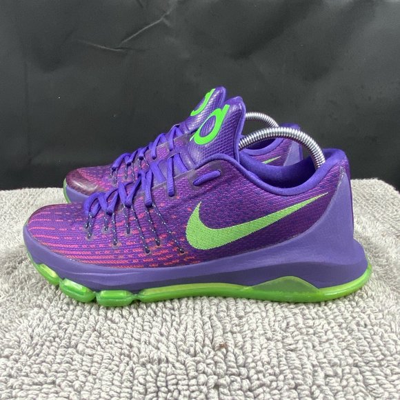 Nike KD 8 Suit VIII Purple Green Kevin Durant Warriors 749375-535 Mens Size 8 - Picture 2 of 13